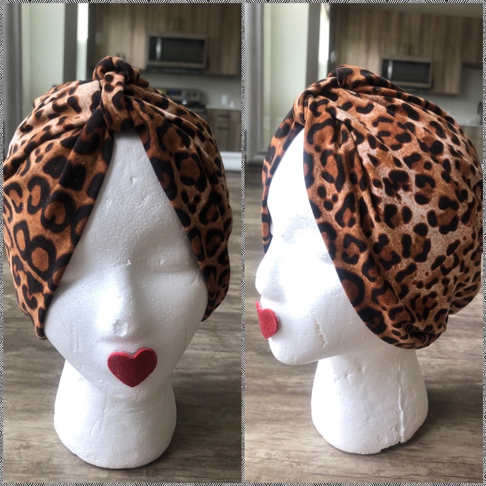 Deena & Ozzy Leopard Print Turban